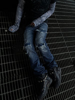 Pain split denim (blue)